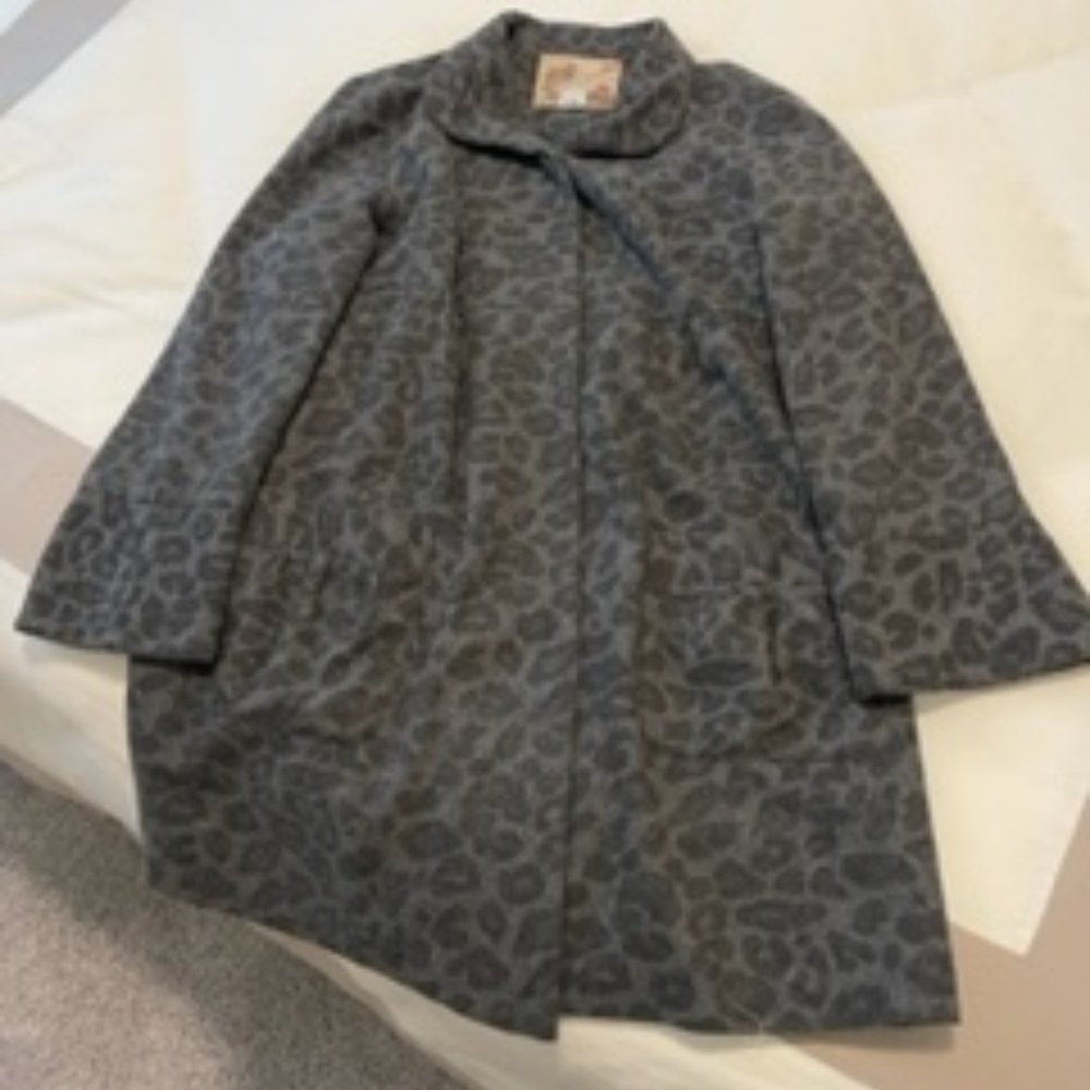 Kensie Leopard Print Jacket Size 8